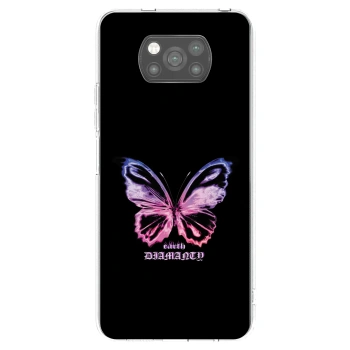 Picasee Xiaomi Poco X3 Hülle - Schwarzes Silikon - Diamanty Purple