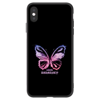 Picasee ULTIMATE CASE für Apple iPhone XS Max - Diamanty Purple