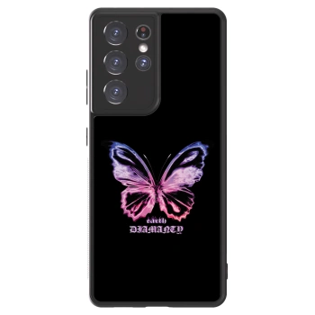 Hülle für Samsung Galaxy S21 Ultra 5G G998B - Diamanty Purple