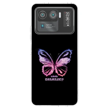 Picasee Xiaomi Mi 11 Ultra Hülle - Transparentes Silikon - Diamanty Purple