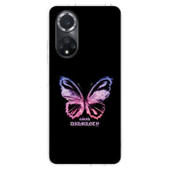 Picasee Huawei Nova 9 SE Hülle - Transparentes Silikon - Diamanty Purple