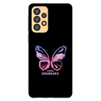 Picasee Samsung Galaxy A33 5G A336 Hülle - Transparentes Silikon - Diamanty Purple