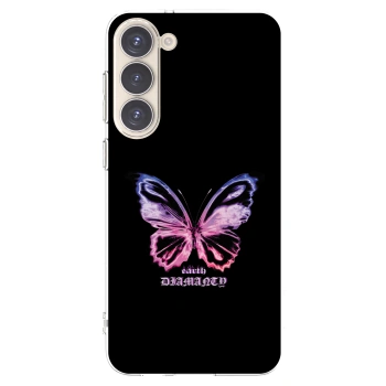 Picasee Samsung Galaxy S23+ 5G Hülle - Transparentes Silikon - Diamanty Purple