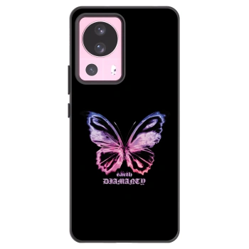 Picasee Xiaomi 13 Lite Hülle - Schwarzes Silikon - Diamanty Purple