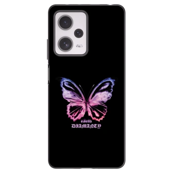 Picasee Xiaomi Redmi Note 12 Pro+ 5G Hülle - Schwarzes Silikon - Diamanty Purple