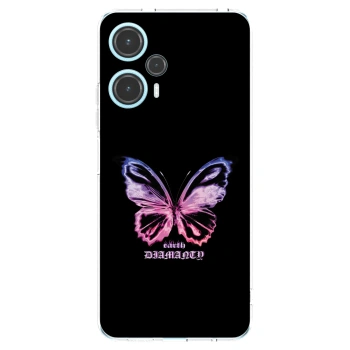 Picasee Xiaomi Poco F5 Hülle - Transparentes Silikon - Diamanty Purple