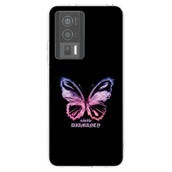 Picasee Xiaomi Poco F5 Pro 5G Hülle - Transparentes Silikon - Diamanty Purple