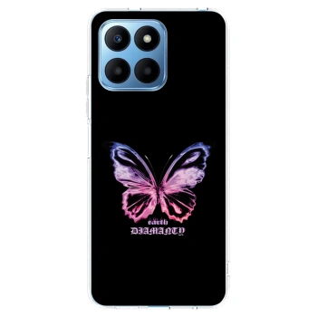 Picasee Honor 70 Lite Hülle - Transparentes Silikon - Diamanty Purple