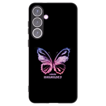 Picasee Samsung Galaxy S24+ S926B 5G Hülle - Schwarzes Silikon - Diamanty Purple