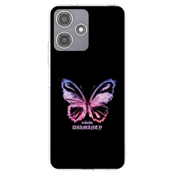 Picasee Xiaomi Redmi 12 5G Hülle - Transparentes Silikon - Diamanty Purple