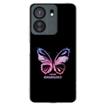 Picasee Xiaomi Redmi 13C 4G Hülle - Transparentes Silikon - Diamanty Purple