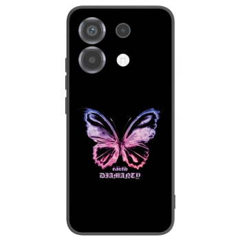 Picasee Xiaomi Poco X6 Hülle - Schwarzes Silikon - Diamanty Purple