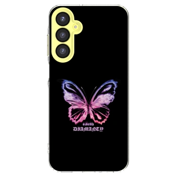 Picasee Samsung Galaxy A25 A256B 5G Hülle - Transparentes Silikon - Diamanty Purple