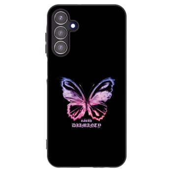 Picasee Samsung Galaxy A15 A155F 4G Hülle - Schwarzes Silikon - Diamanty Purple
