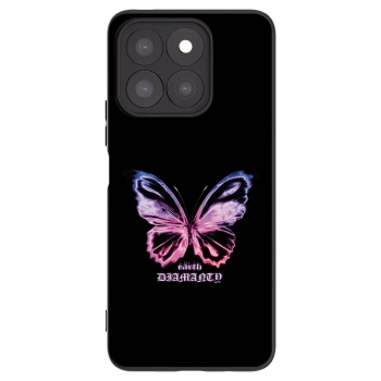 Picasee Honor X8b Hülle - Schwarzes Silikon - Diamanty Purple
