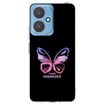 Picasee Xiaomi Redmi 13C 5G Hülle - Transparentes Silikon - Diamanty Purple
