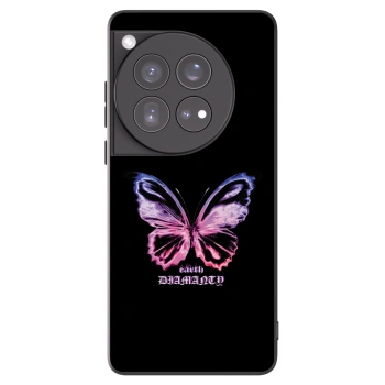 Picasee OnePlus 12 5G Hülle - Schwarzes Silikon - Diamanty Purple