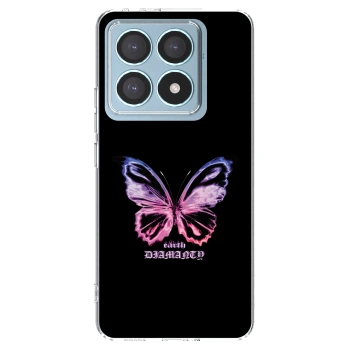 Picasee Xiaomi 14T Pro Hülle - Transparentes Silikon - Diamanty Purple