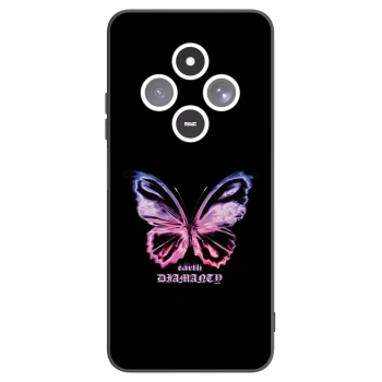 Picasee Xiaomi Redmi 14C Hülle - Schwarzes Silikon - Diamanty Purple