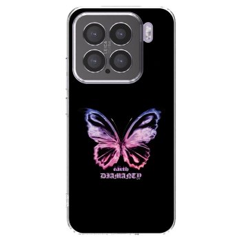 Picasee Xiaomi 15 Hülle - Transparentes Silikon - Diamanty Purple