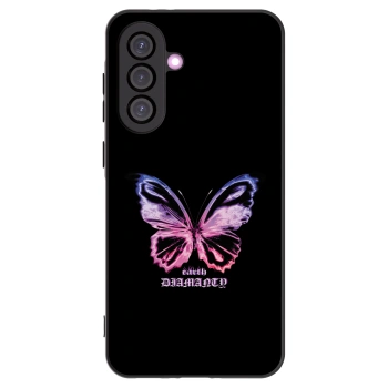 Picasee Samsung Galaxy A36 5G Hülle - Schwarzes Silikon - Diamanty Purple