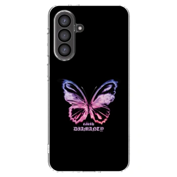 Picasee Samsung Galaxy A36 5G Hülle - Transparentes Silikon - Diamanty Purple