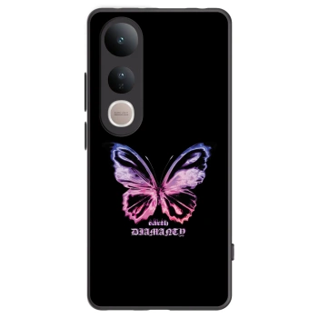 Picasee Vivo V50 Lite 5G Hülle - Schwarzes Silikon - Diamanty Purple