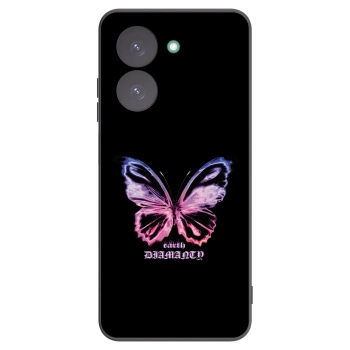 Picasee Xiaomi Redmi A5 Hülle - Schwarzes Silikon - Diamanty Purple