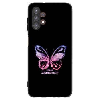 Picasee Samsung Galaxy A13 5G Hülle - Schwarzes Silikon - Diamanty Purple