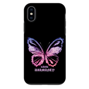 Hülle für Apple iPhone X/XS - Diamanty Purple