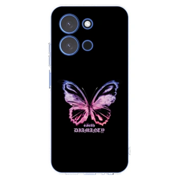 Picasee Xiaomi Redmi 15C 4G Hülle - Transparentes Silikon - Diamanty Purple