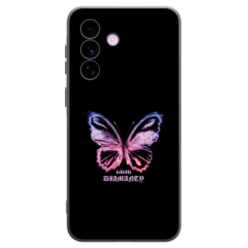 Picasee Samsung Galaxy A57 5G Hülle - Schwarzes Silikon - Diamanty Purple
