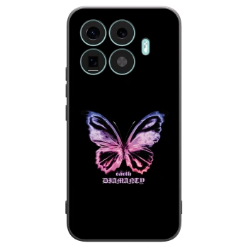Picasee Xiaomi 17T Pro Hülle - Schwarzes Silikon - Diamanty Purple