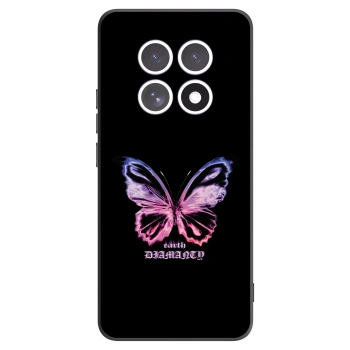 Picasee Xiaomi Redmi Note 15 5G Hülle - Schwarzes Silikon - Diamanty Purple