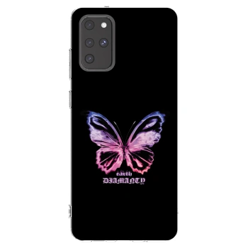 Picasee Samsung Galaxy S20+ G985F Hülle - Transparentes Silikon - Diamanty Purple