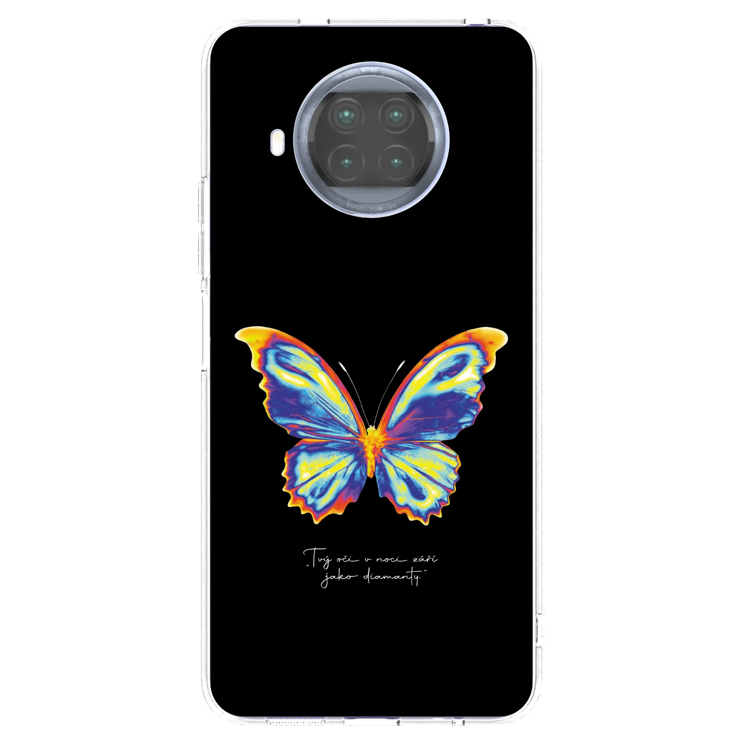 Picasee Xiaomi Mi 10T Lite Hülle - Transparentes Silikon - Diamanty Black