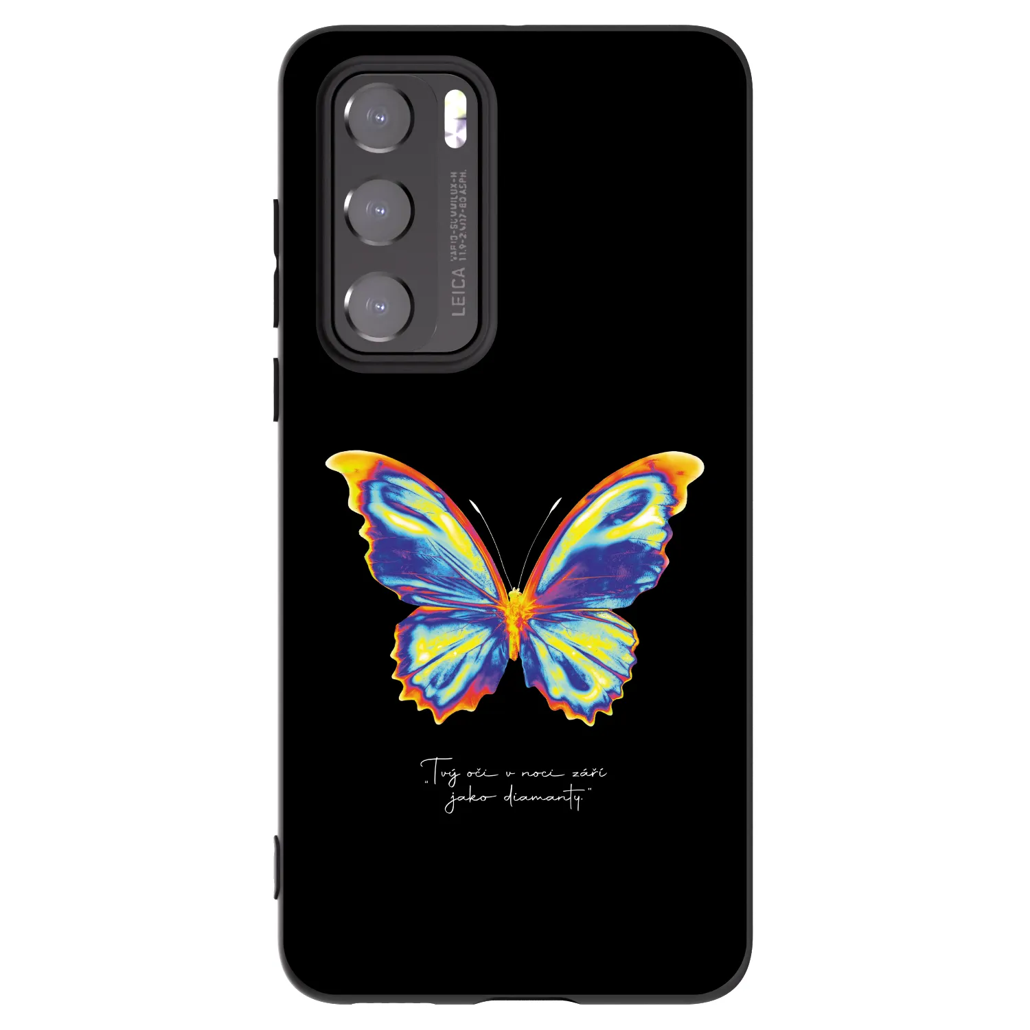 Picasee Huawei P40 Hülle - Schwarzes Silikon - Diamanty Black