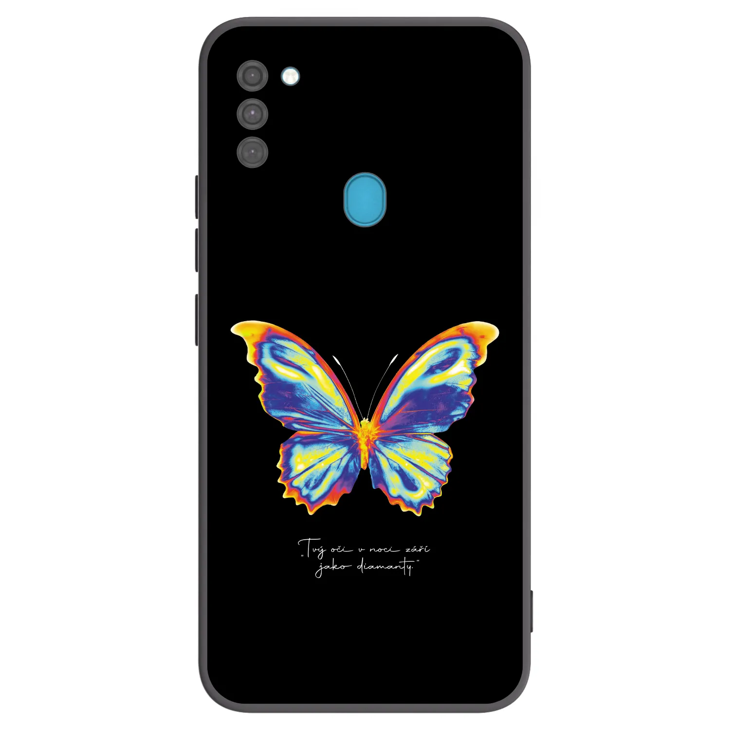 Picasee Samsung Galaxy M11 Hülle - Schwarzes Silikon - Diamanty Black