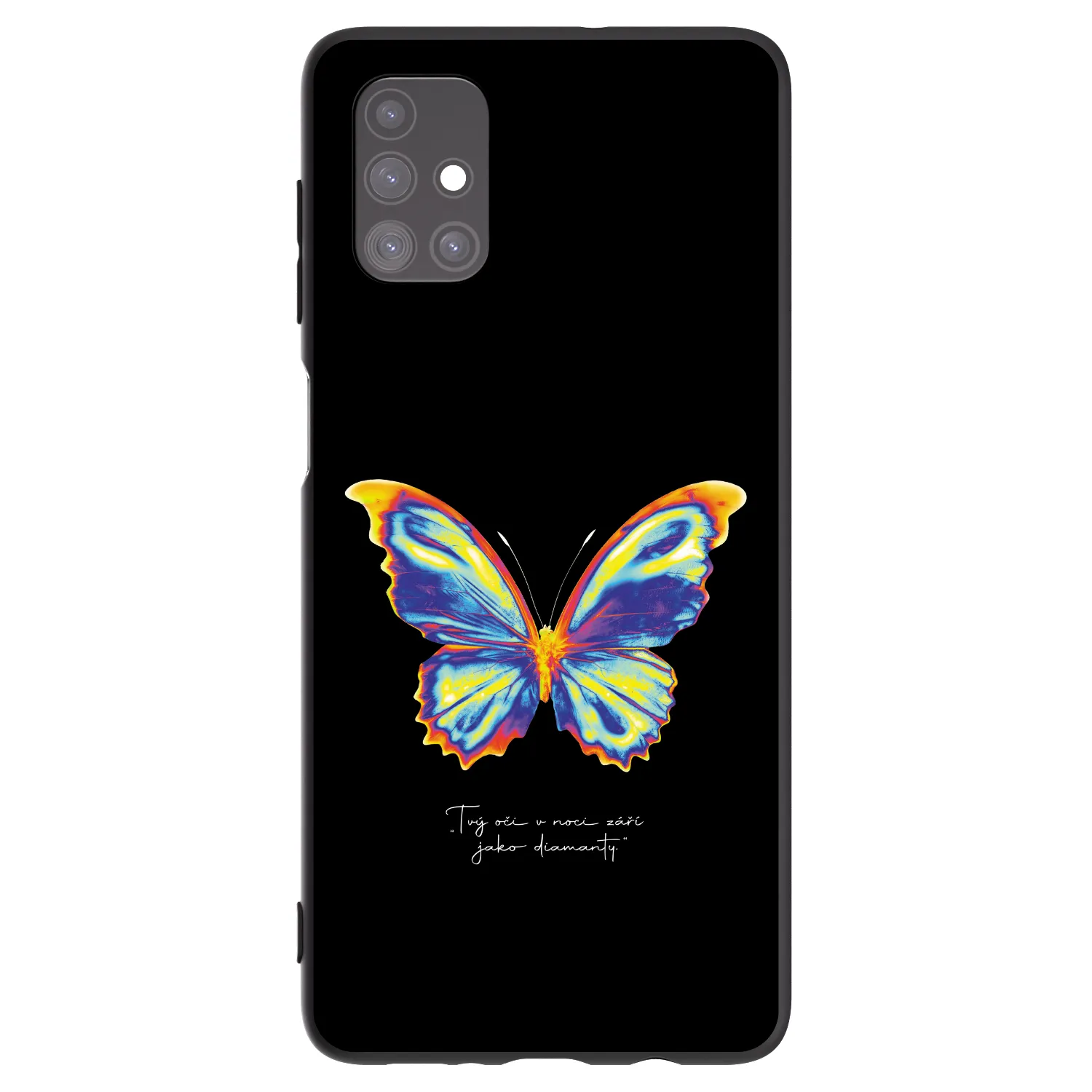 Picasee Samsung Galaxy M51 M515F Hülle - Schwarzes Silikon - Diamanty Black
