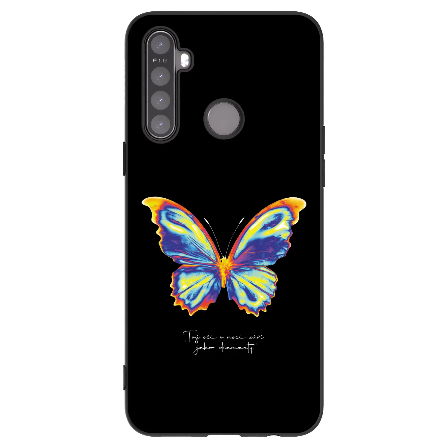 Picasee Realme 6i Hülle - Schwarzes Silikon - Diamanty Black