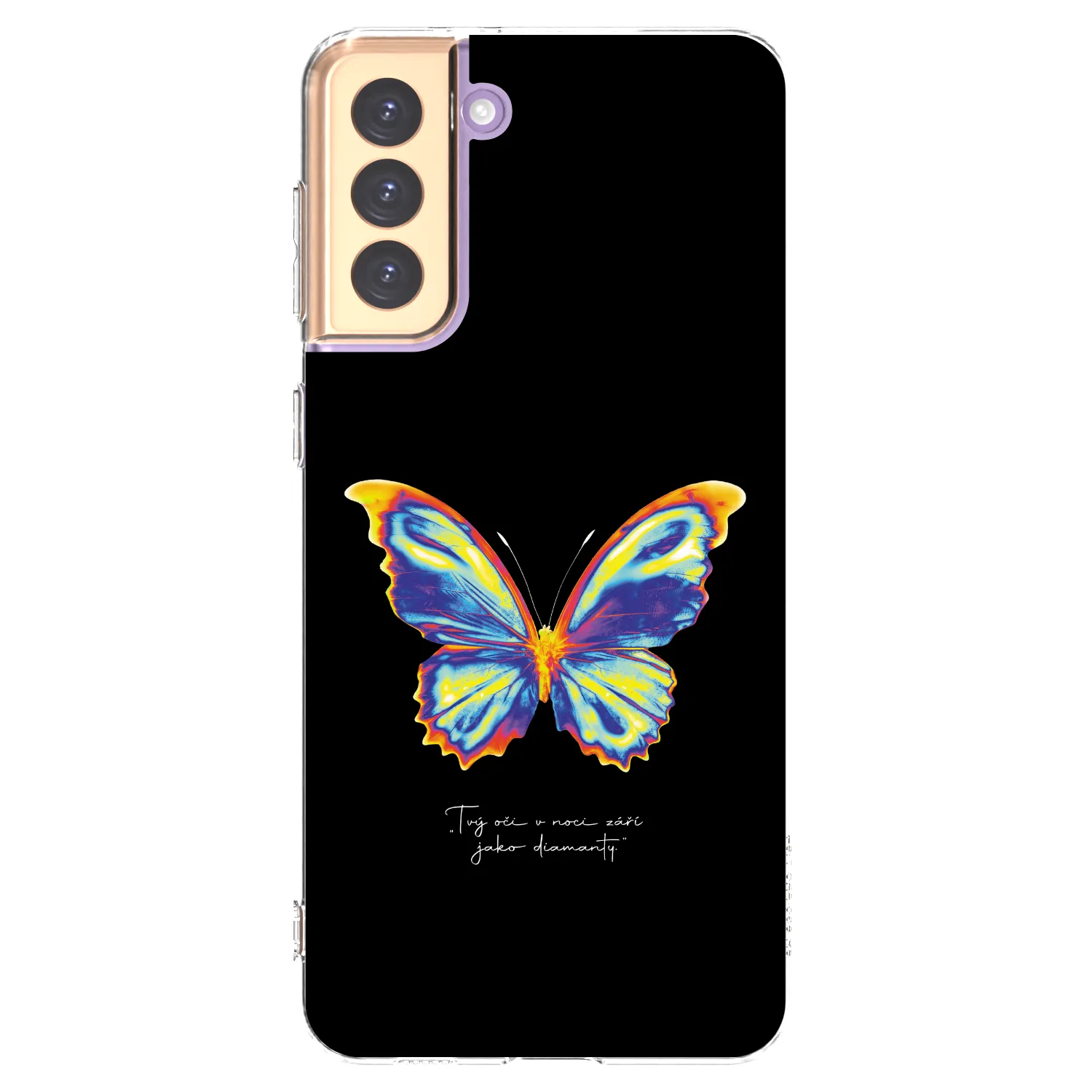 Picasee Samsung Galaxy S21+ 5G G996F Hülle - Transparentes Silikon - Diamanty Black