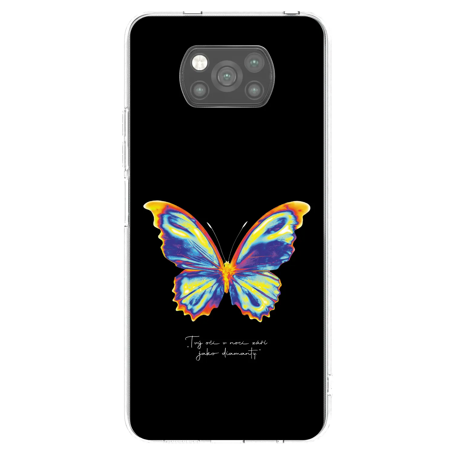 Picasee Xiaomi Poco X3 Pro Hülle - Schwarzes Silikon - Diamanty Black