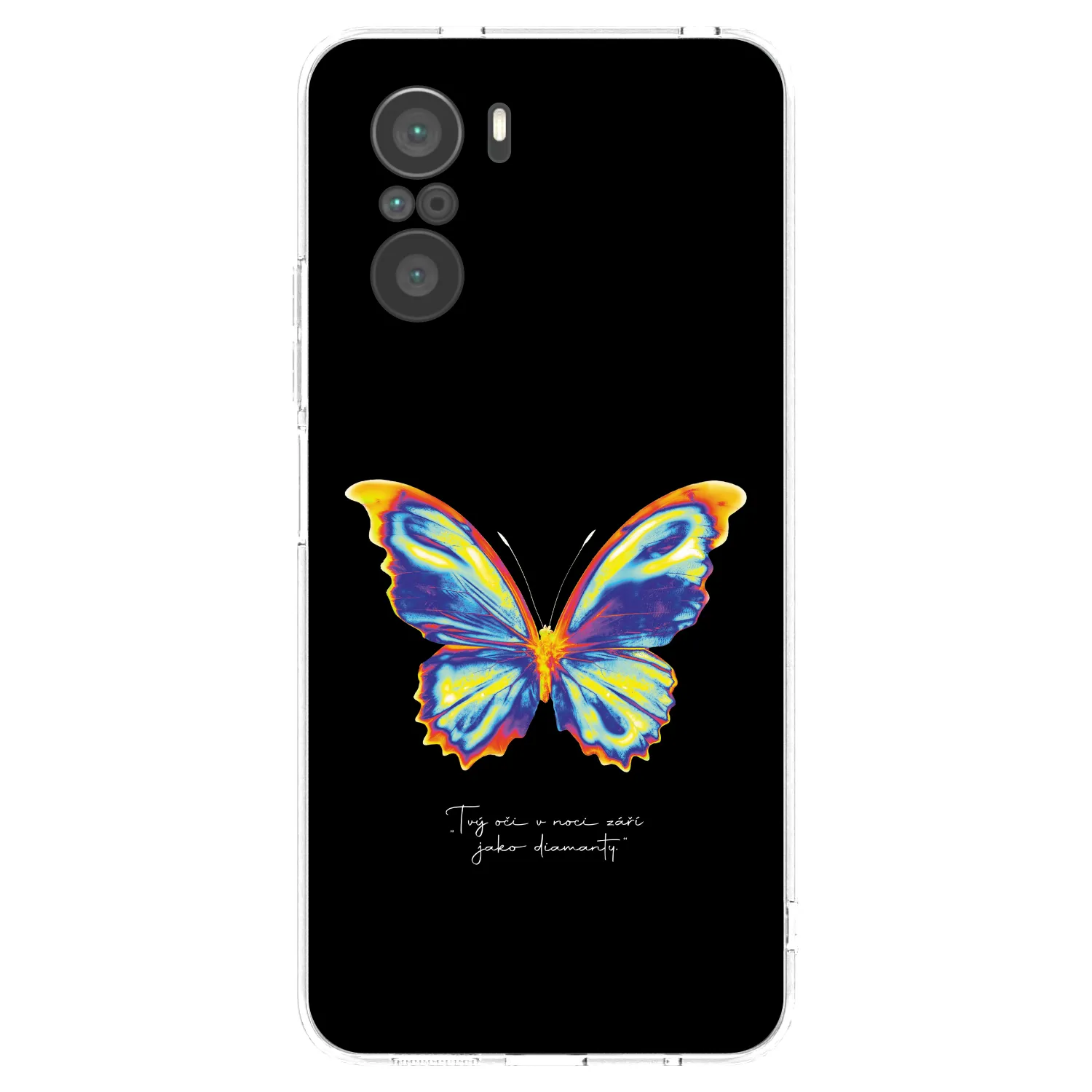 Picasee Xiaomi Poco F3 Hülle - Transparentes Silikon - Diamanty Black