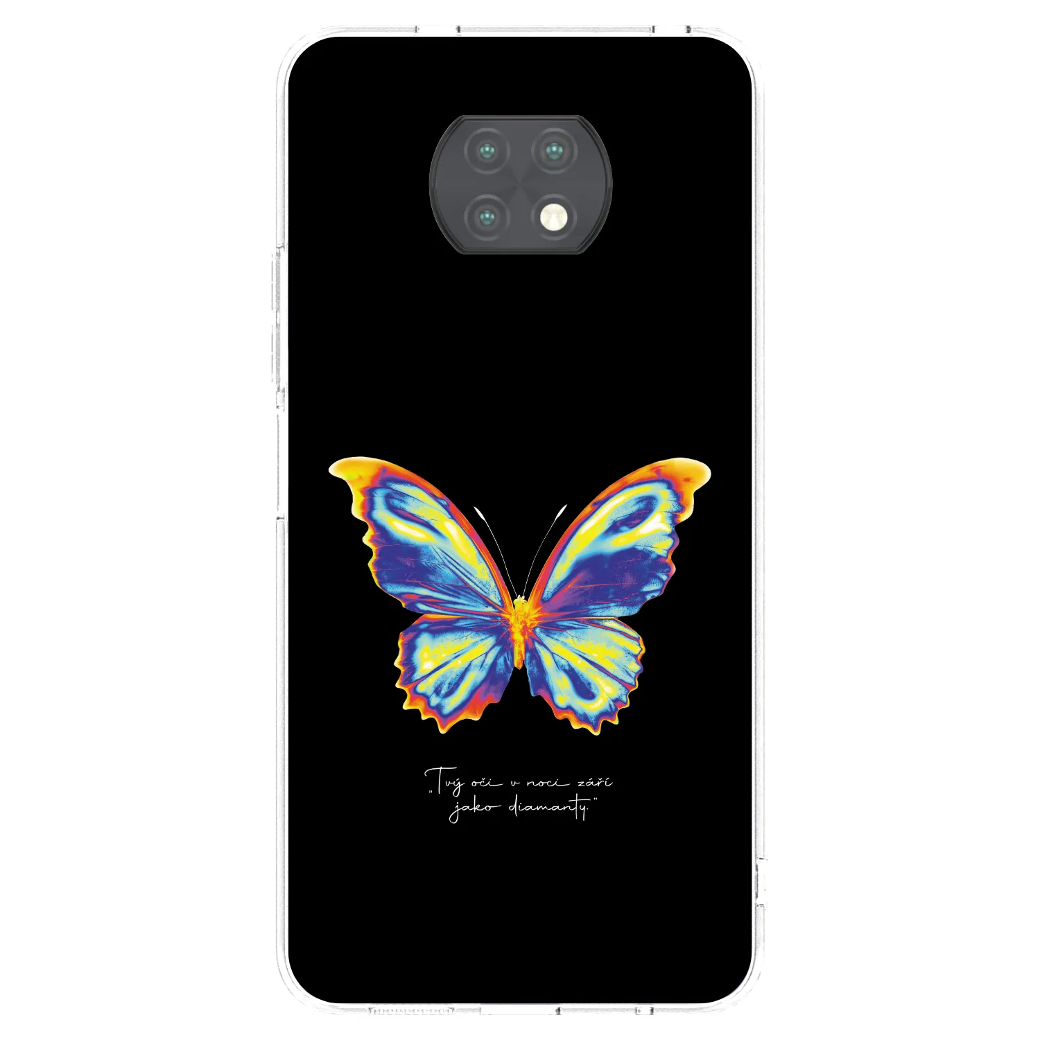 Picasee Xiaomi Redmi Note 9T Hülle - Transparentes Silikon - Diamanty Black