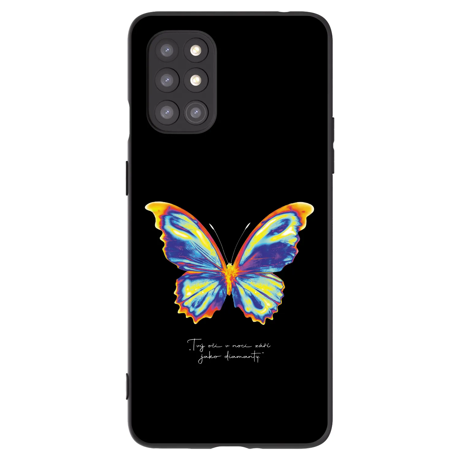 Picasee OnePlus 8T Hülle - Schwarzes Silikon - Diamanty Black