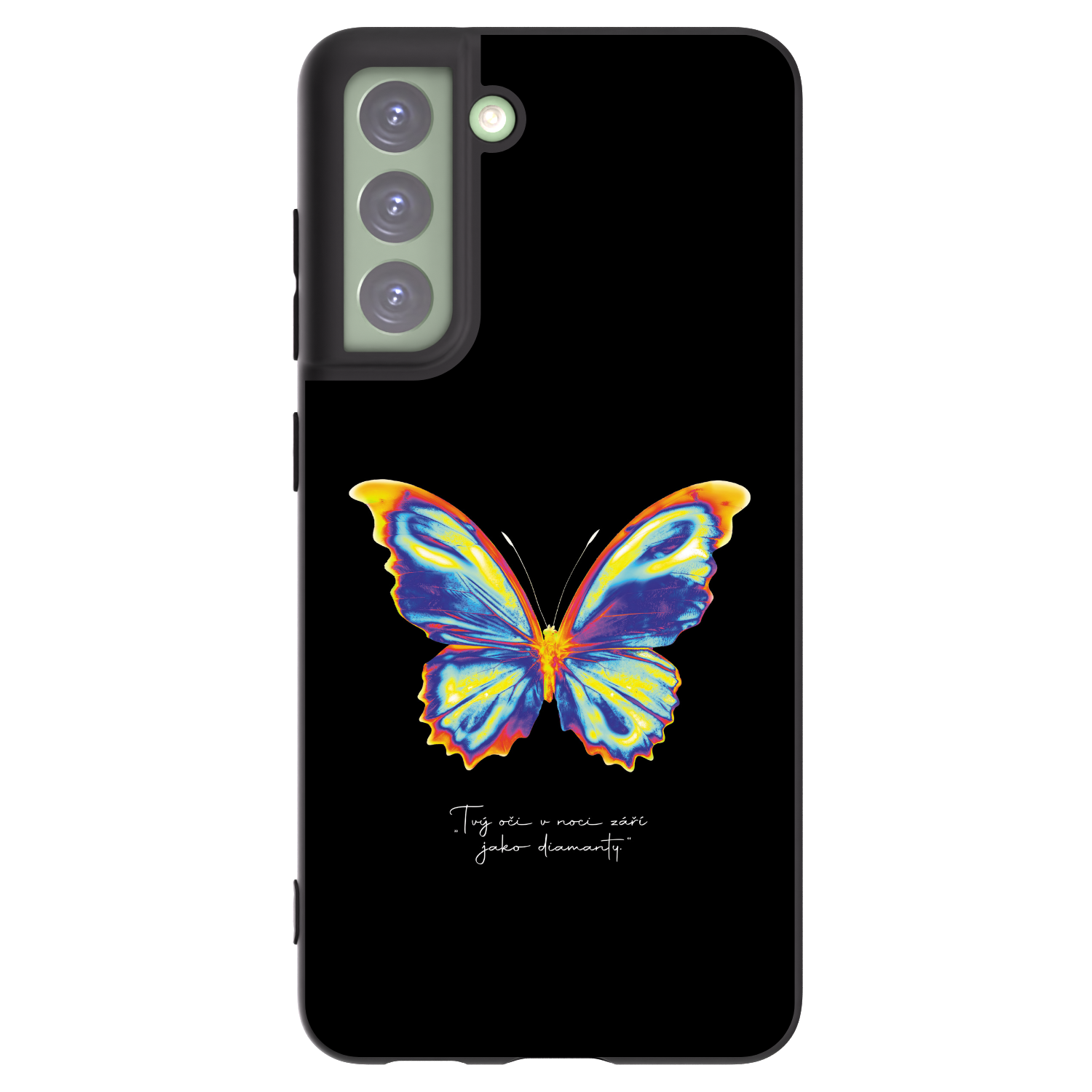 Picasee Samsung Galaxy S21 FE 5G Hülle - Schwarzes Silikon - Diamanty Black