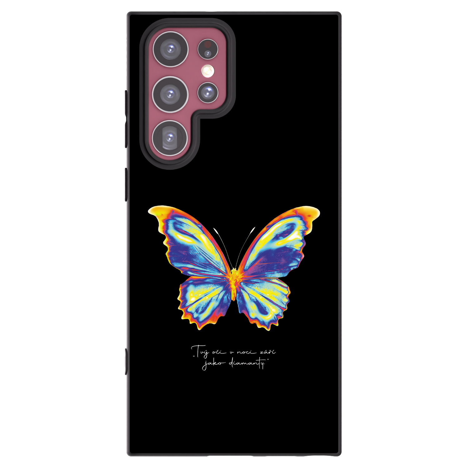 Picasee Samsung Galaxy S22 Ultra 5G Hülle - Schwarzes Silikon - Diamanty Black