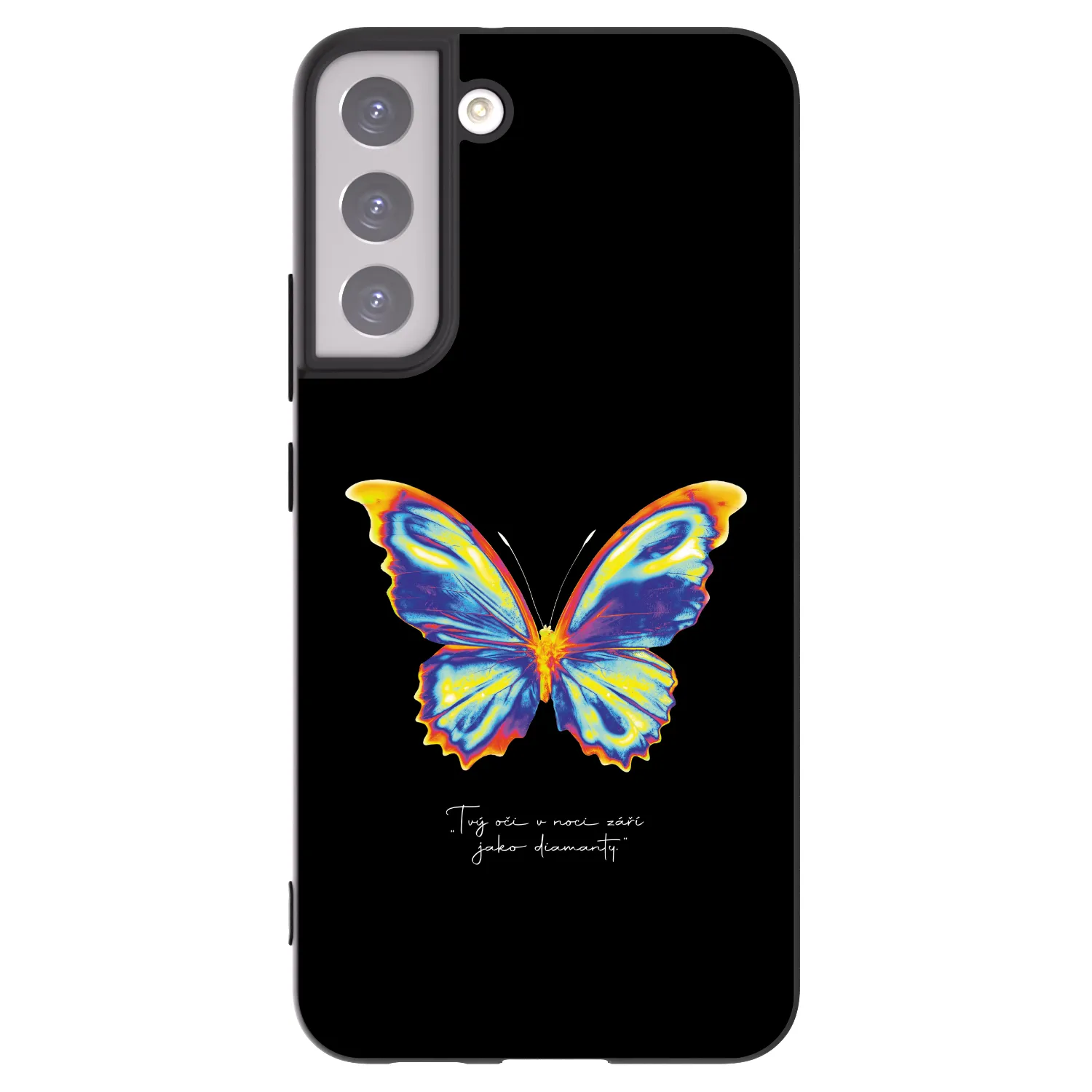 Picasee Samsung Galaxy S22+ 5G Hülle - Schwarzes Silikon - Diamanty Black