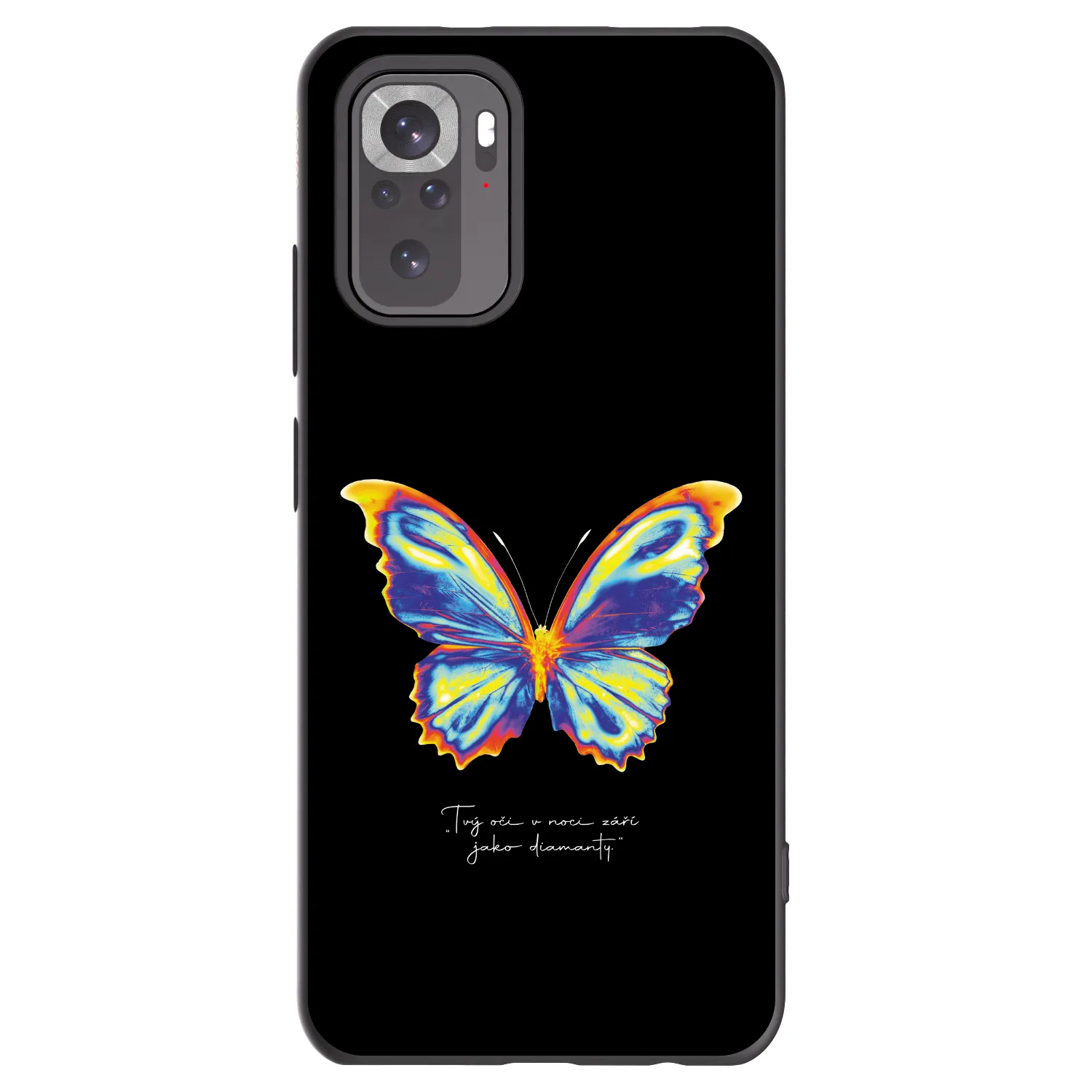 Picasee Xiaomi Redmi Note 11S 4G Hülle - Schwarzes Silikon - Diamanty Black