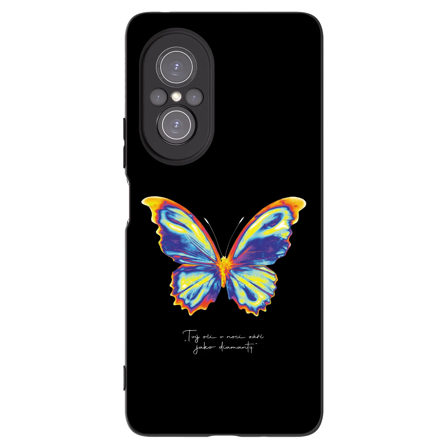 Picasee Huawei Nova 9 SE Hülle - Schwarzes Silikon - Diamanty Black